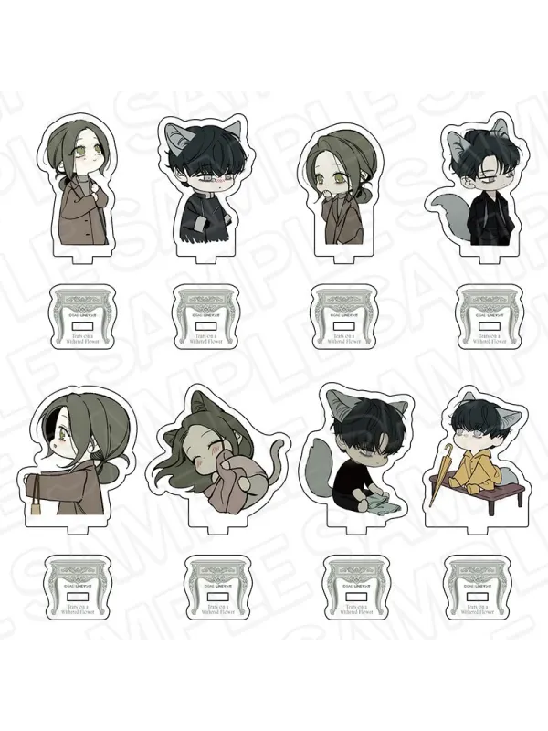Mini Acrylic Stands Tears on a Withered Flower