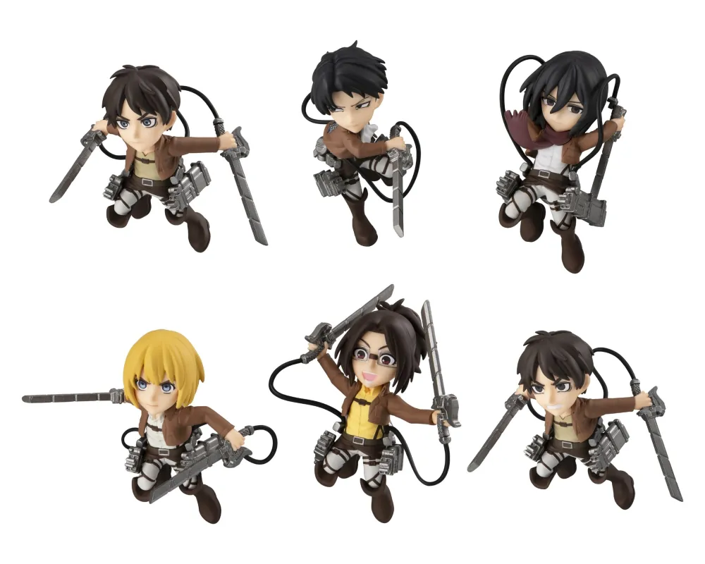 Figurine Tobimas figurines mini Pack de 6 - Attack on Titan -  Sugoi Shop